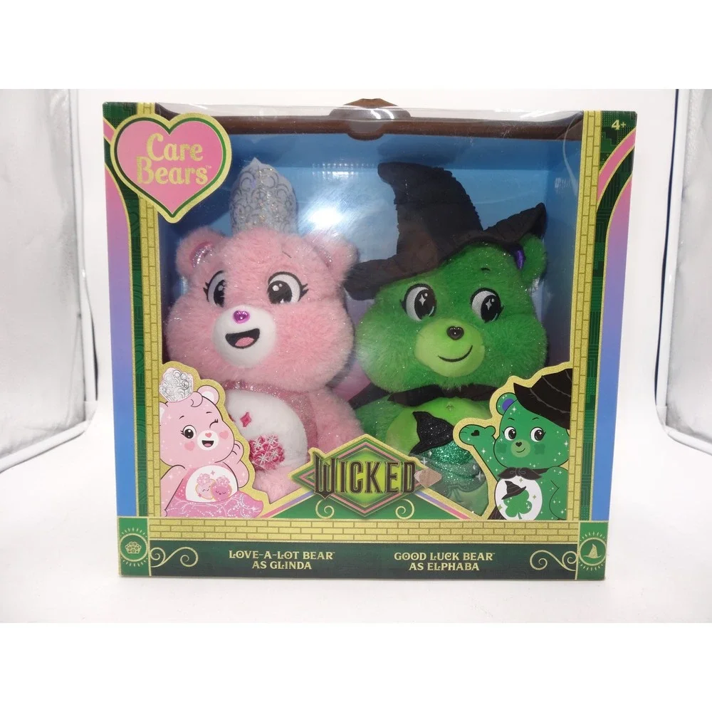 Wicked Care Bear Set Glinda And Elphaba Plush New Box Set 22980 2024‎